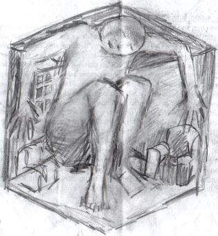 Being in the consulting room 1, Drawing by D. Wright